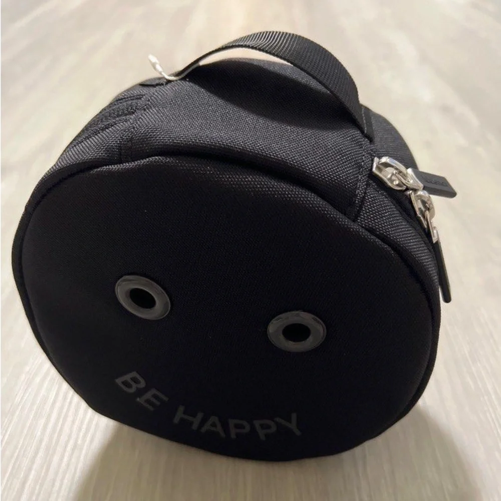 ❤️ Lululemon “Be Happy” Black Daily Essentials Mini Pouch 1.5L NWT